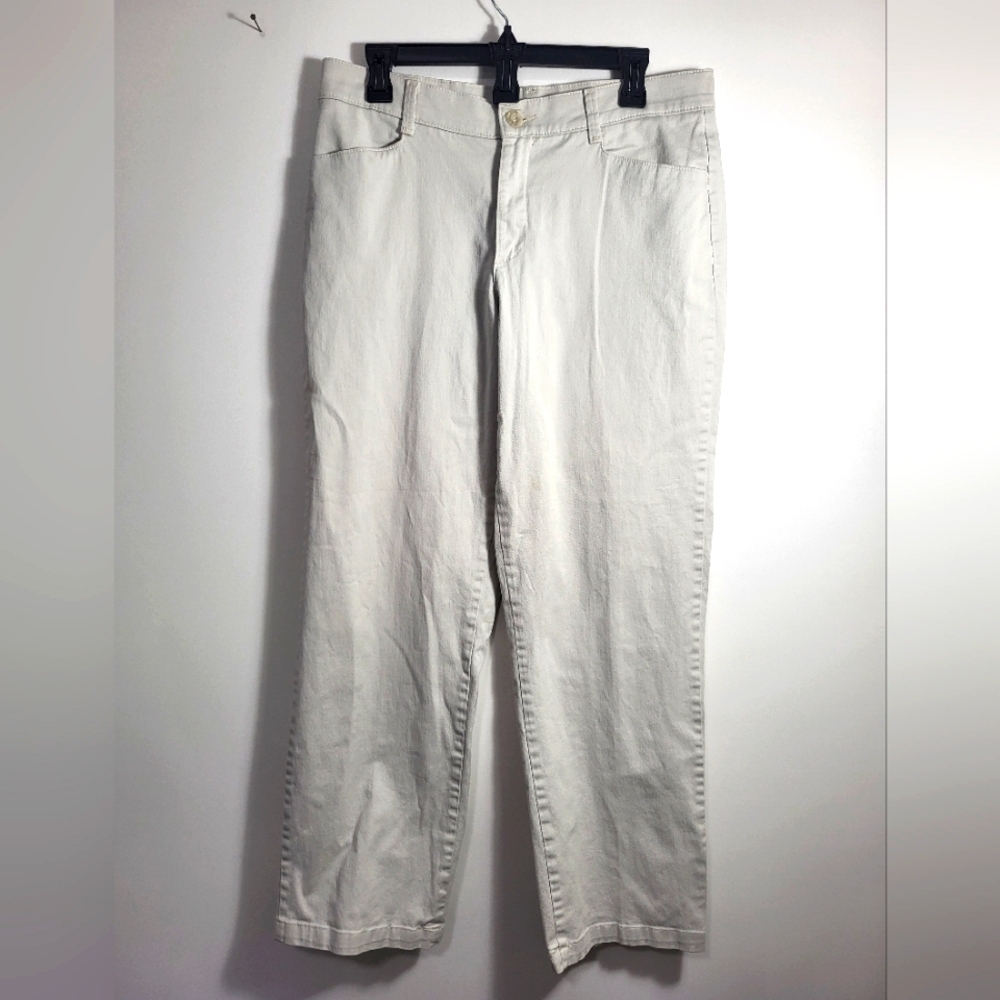 Lee At the Waist cream pants   women's 12M  #2063